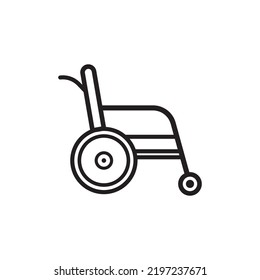 wheelchair icon vector illustration symbol design
