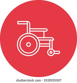 Wheelchair Icon vector image. Can be used for Medical. Suitable for mobile apps, web apps and print media.