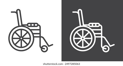 Wheelchair icon vector logo set collection for web app ui