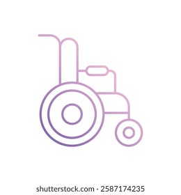 Wheelchair icon vector stock illustration