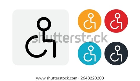 Wheelchair icon for web and mobile