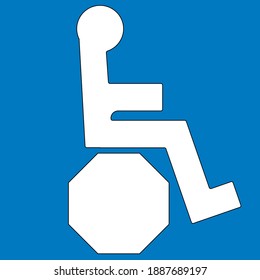 Wheelchair icon.Medical Icons. Vector illustration.

