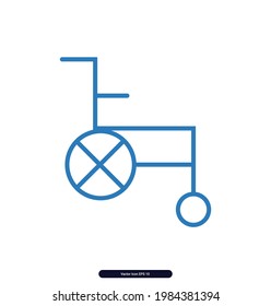 Wheelchair icons. Medical and Health professional icons, Medical Sign and Symbols, Vector illustration, Illustration eps 10