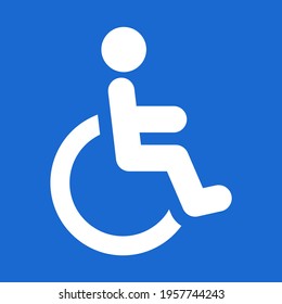 A wheelchair isolated vector icon.