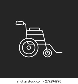Wheelchair line icon