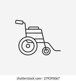 Wheelchair line icon
