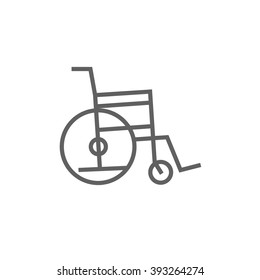 Wheelchair line icon.