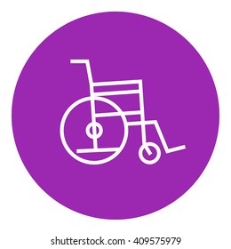 Wheelchair line icon.