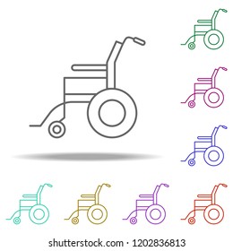 wheelchair line icon. Elements of Medicine in multi color style icons. Simple icon for websites, web design, mobile app, info graphics