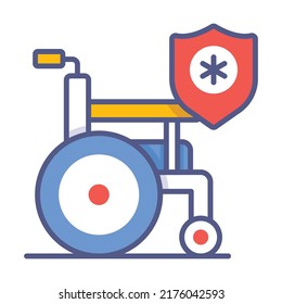 wheelchair Modern concepts design, vector illustration