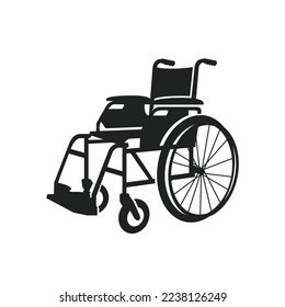 Wheelchair on a white background. isolated. Logo icon vector illustration