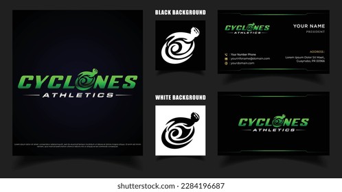 Wheelchair racing With Cyclones Element Logo