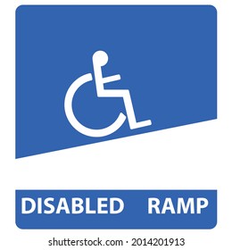 Wheelchair Ramp. Disability Week Concept.Vector Design EPS 10.