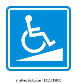 Wheelchair Ramp Sign