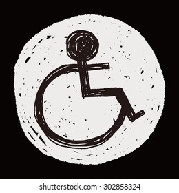 wheelchair sign doodle