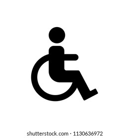 wheelchair sign vector