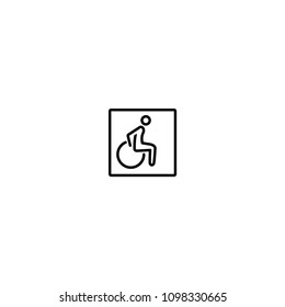Wheelchair Symbol vector icon