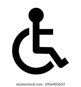  Wheelchair symbol - vector icon