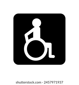 Wheelchair symbol - vector icon