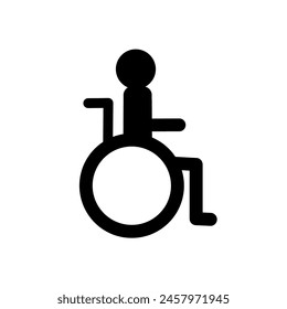 Wheelchair symbol - vector icon