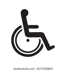 Wheelchair symbols, handicapped access signs set. Wheelchair, handicapped access sign or symbols.