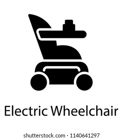 Wheelchair that is propelled by means of an electric motor, electric wheelchair icon 