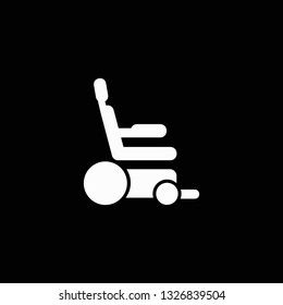 Wheelchair that is propelled by means of an electric motor, electric wheelchair icon