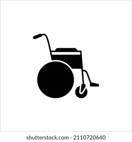 Wheelchair Thin Line Vector Icon. Flat Icon Isolated on the White Background.