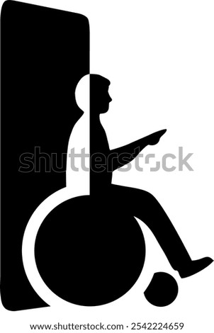 Wheelchair user access through doors and buildings