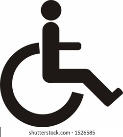 Wheelchair vector