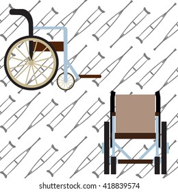 Wheelchair vector. 
