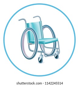 Wheelchair vector icon