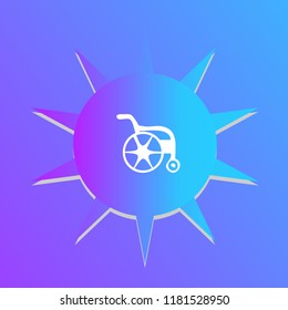 Wheelchair vector icon