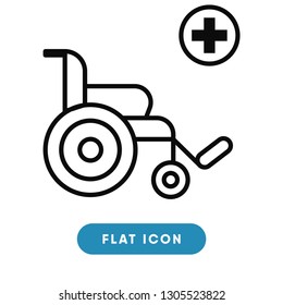 Wheelchair vector icon