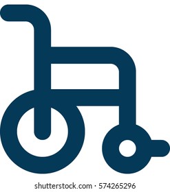 Wheelchair Vector Icon 