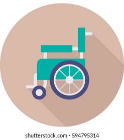 Wheelchair Vector Icon 