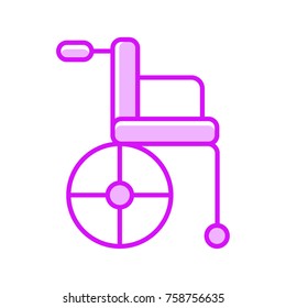 Wheelchair vector icon