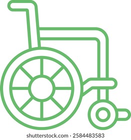 Wheelchair vector icon. Can be used for printing, mobile and web applications.