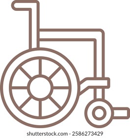 Wheelchair vector icon. Can be used for printing, mobile and web applications.