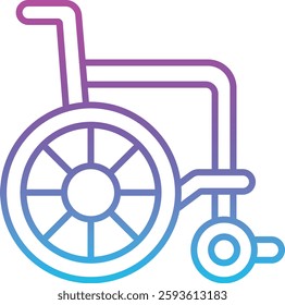 Wheelchair vector icon. Can be used for printing, mobile and web applications.