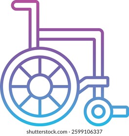Wheelchair vector icon. Can be used for printing, mobile and web applications.