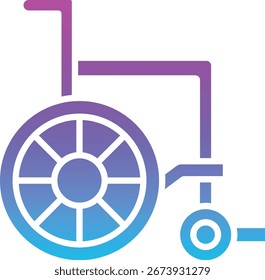 Wheelchair vector icon. Can be used for printing, mobile and web applications.