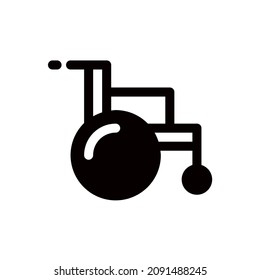 wheelchair vector icon, disability, disabled symbol. Modern,simple flat vector illustration for web site or mobile app