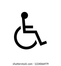  wheelchair,handicapped icon / public information symbol