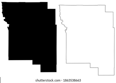 Wheeler County, Oregon State (U.S. county, United States of America, USA, U.S., US) map vector illustration, scribble sketch Wheeler map