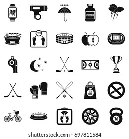 Wheeling icons set. Simple set of 25 wheeling vector icons for web isolated on white background