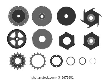 wheels cogs gears vector