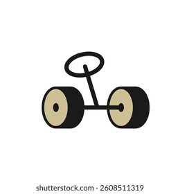 wheels icon logo vector illustration