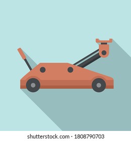 Wheels jack-screw icon. Flat illustration of wheels jack-screw vector icon for web design