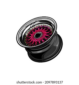 Wheels  Logo design inspiration,design element for logo,poster,card,benner,emblem,t shirt,vector illustration